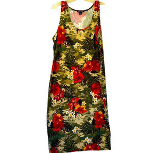 Rouge Midi Dress, Size 3X, PTP 23"-24", Length 46", Like New Condition T1